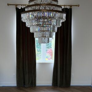 Restoration Hardware velvet curtains 50x96